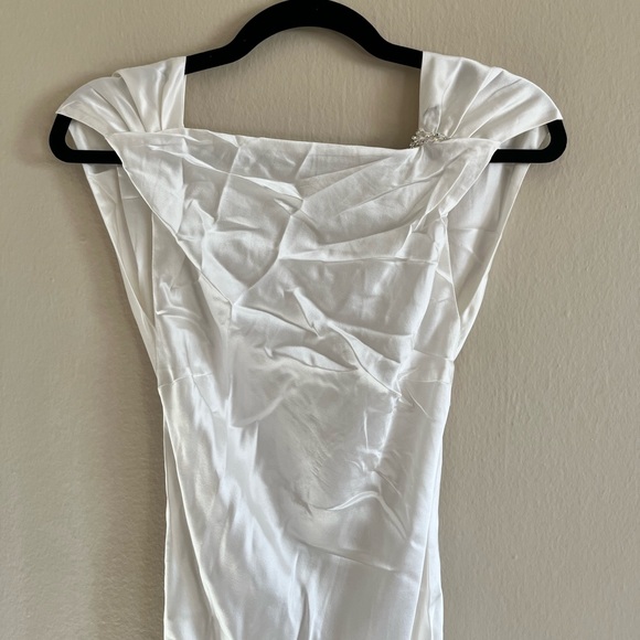 NWOT The Bar Pierre Gown Blanc Size 0 - Picture 12 of 13